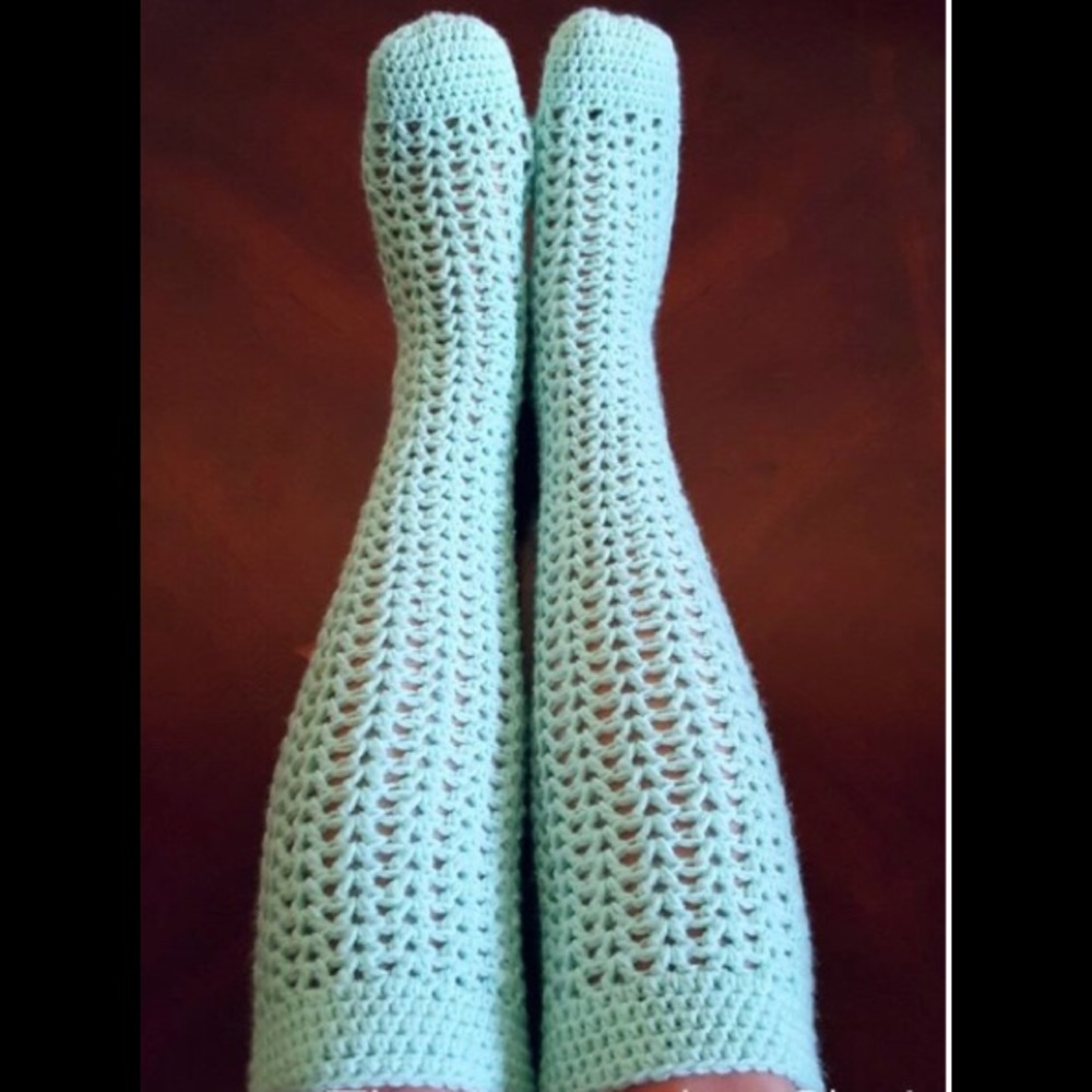 Crocheted Long socks